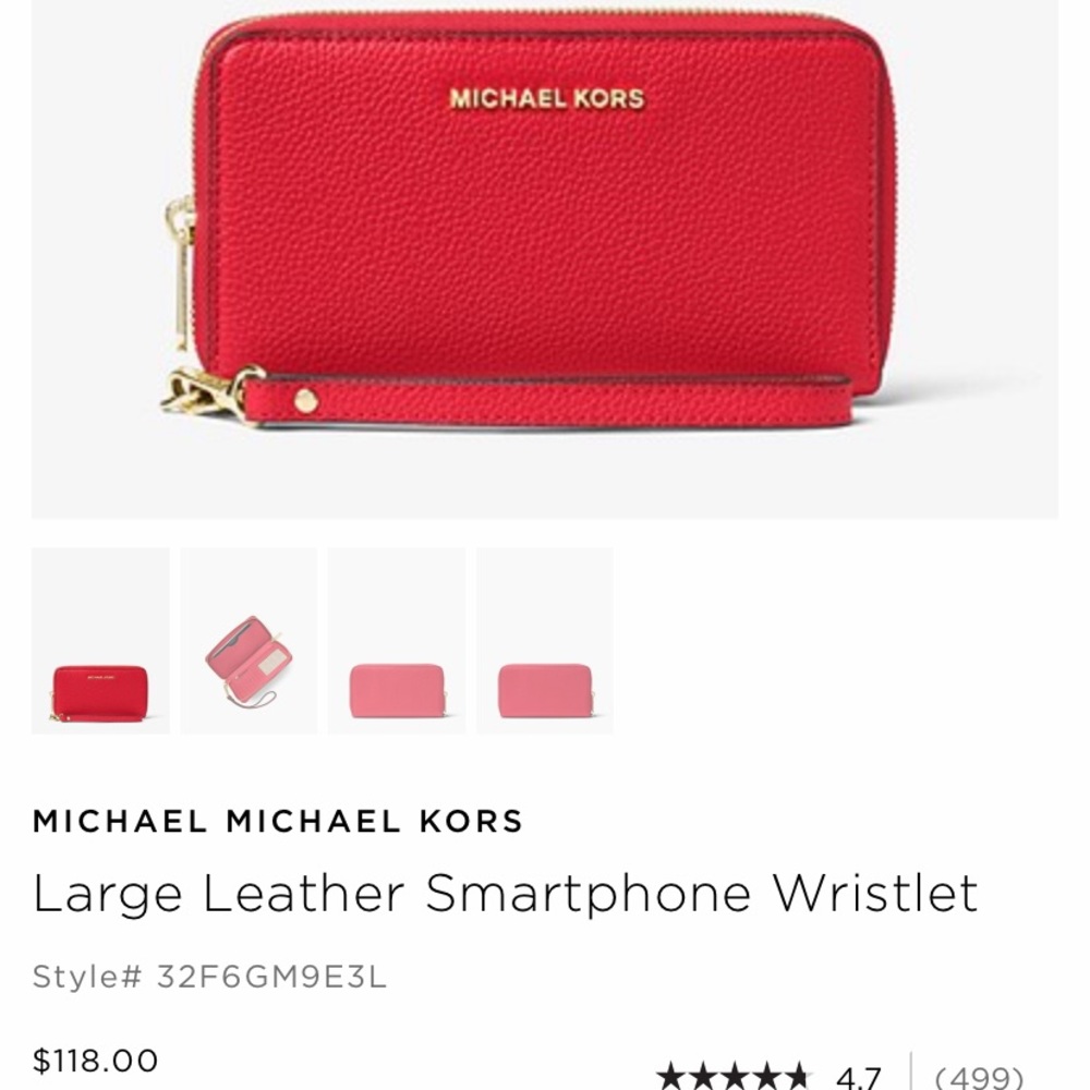 Large Leather Wristlet